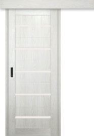 Межкомнатная дверь-купе ДП DIM I-1к Blond Wood / Сатинато Белый