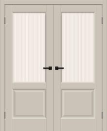 Двойная межкомнатная дверь ПЭТ Неоклассик-33 Cream Silk / Magic Moru