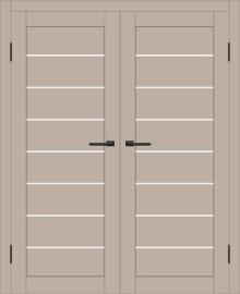 Двойная межкомнатная дверь с экошпоном ДП DIM I-3 Dune Matt Сатинато Белый