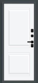 Металлическая дверь с терморазрывом Некст МФ/SBlack Старк антрацит/White Silk
