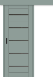 Межкомнатная дверь-купе ДП DIM I-1к Gloomy sky Matt / Сатинато Графит