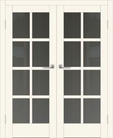 Двойная межкомнатная дверь с экошпоном ДП DIM I-14 Angel Matt Сатинато Графит