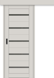 Межкомнатная дверь-купе ДП DIM I-1к Silk Matt / Сатинато Графит