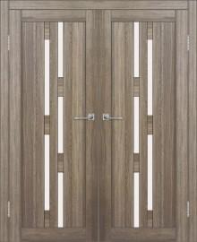 Двойная межкомнатная дверь с экошпоном ДП DIM I-4 Taupe Wood Сатинато Белый