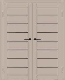 Двойная межкомнатная дверь с экошпоном ДП DIM I-3 Dune Matt Сатинато Графит