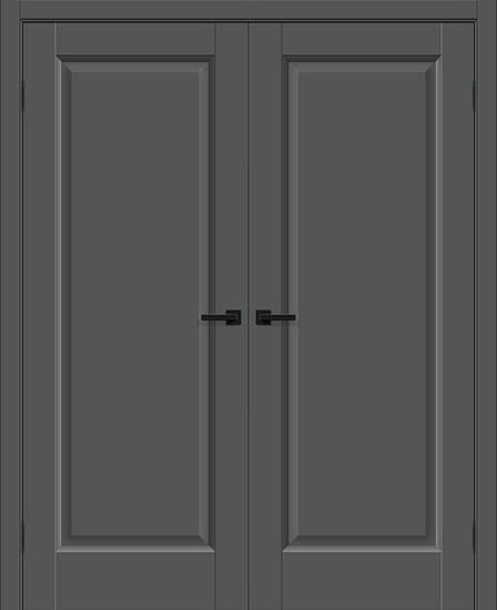 Двойная межкомнатная дверь ПЭТ Неоклассик-30 Stormy Silk