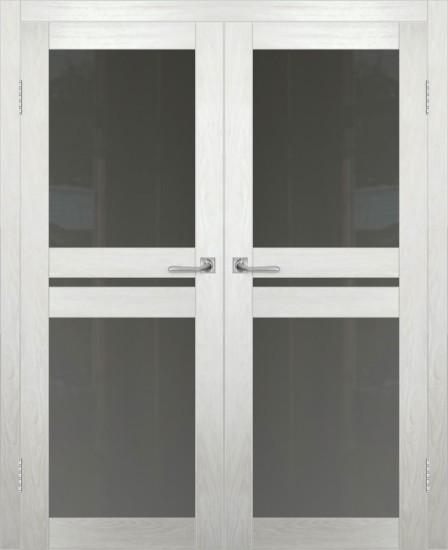 Двойная межкомнатная дверь с экошпоном ДП DIM I-7 Blond Wood Сатинато Графит