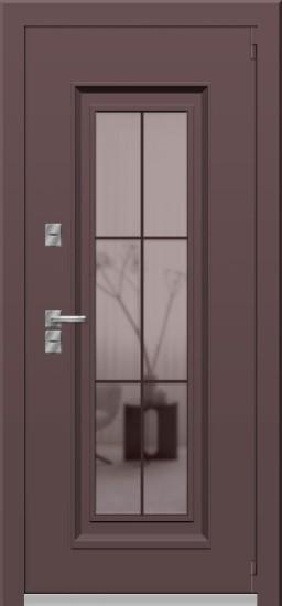 Входная дверь OIKO T 110 SP 1 Муар 8019/9003/Белый