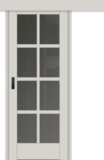 Межкомнатная дверь-купе ДП DIM I-14к Silk Matt Сатинато Графит