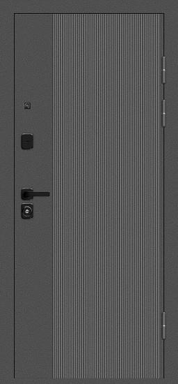 Входная дверь Optim Z-2 Классика Букле графит/Белый