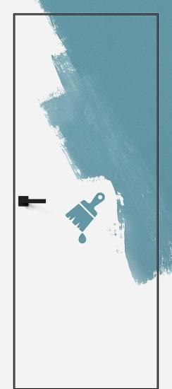 Межкомнатная скрытая дверь Инвизибл Инсайд Браво Al Prime/Чёрный