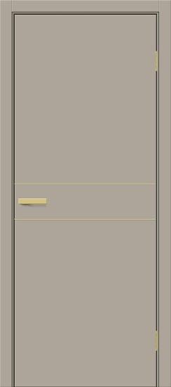 Межкомнатная дверь ПЭТ Браво-0.24.П (SG:P3) Clay Silk / Sgold