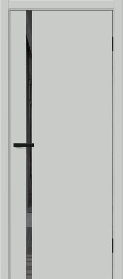 Межкомнатная дверь ПЭТ Браво-0.40.П Grey Silk / Mirox Grey