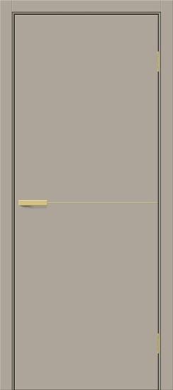 Межкомнатная дверь ПЭТ Браво-0.21.П (SG:P3) Clay Silk / Sgold