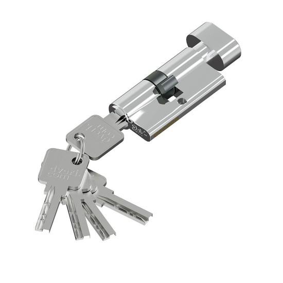 Цилиндр ключ/фиксатор FZZ-6.3S 56(28/28) Chrome (Хром)