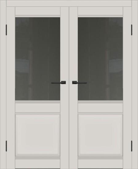 Двойная межкомнатная дверь с экошпоном ДП DIM I-11 Silk Matt Сатинато Графит