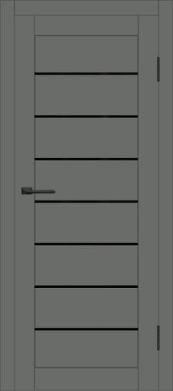 Межкомнатная дверь с экошпоном ДП DIM I-3 Graphite Matt Lacobel Black