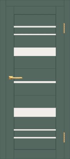 Межкомнатная дверь с экошпоном ДП DIM I-16 Seagrass Matt Сатинато Белый