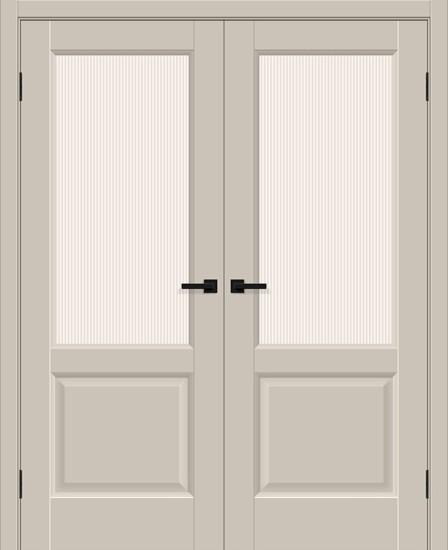 Двойная межкомнатная дверь ПЭТ Неоклассик-33 Cream Silk / Magic Moru