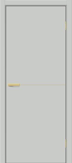 Межкомнатная дверь ПЭТ Браво-0.21.П (SG:P3) Grey Silk / Sgold
