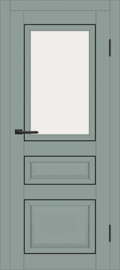 Межкомнатная дверь с экошпоном ДП DIM I-23 Gloomy sky Matt BM Сатинато Белый