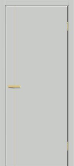 Межкомнатная дверь ПЭТ Браво-0.10.П (SG:P3) Grey Silk / Sgold