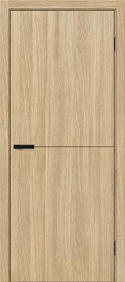 Межкомнатная дверь ПЭТ Браво-0.21.П Real Oak / Black Silk