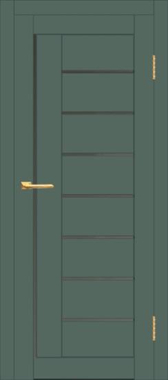 Межкомнатная дверь с экошпоном ДП DIM I-17 Seagrass Matt Сатинато Графит