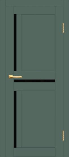 Межкомнатная дверь с экошпоном ДП DIM I-5.1 Seagrass Matt Lacobel Black