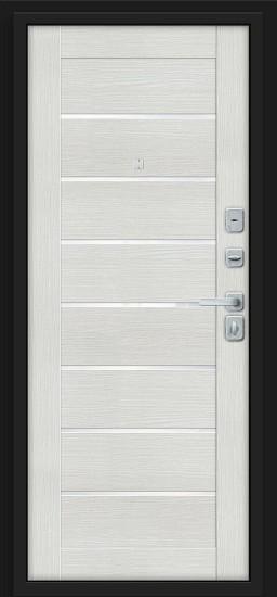 Металлическая дверь Прайм/BChrome Almon/Bianco Melinga