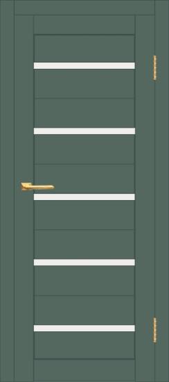 Межкомнатная дверь с экошпоном ДП DIM I-1 Seagrass Matt Сатинато Белый