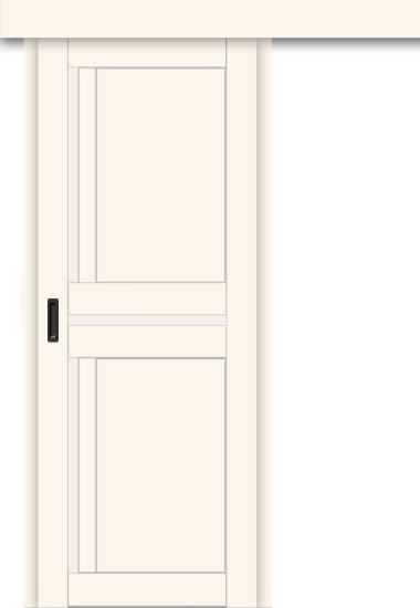 Межкомнатная дверь-купе ДП DIM I-5.1к Angel Matt / Сатинато Белый