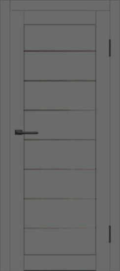 Межкомнатная дверь с экошпоном ДП DIM I-3 Graphite Matt Сатинато Графит