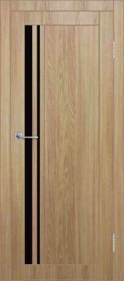 Межкомнатная дверь с экошпоном ДП DIM I-19.1 Sandy Wood Lacobel Black