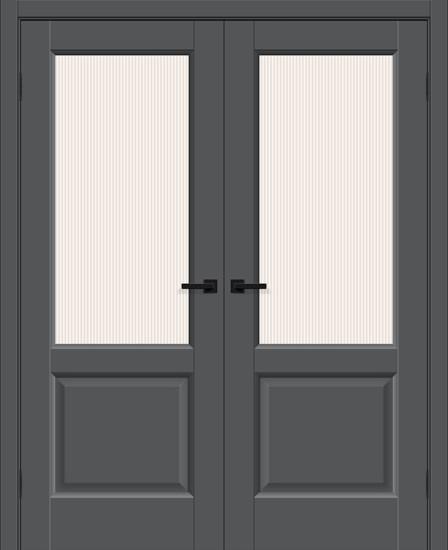 Двойная межкомнатная дверь ПЭТ Неоклассик-33 Stormy Silk / Magic Moru