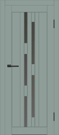 Межкомнатная дверь с экошпоном ДП DIM I-4 Gloomy sky Matt Сатинато Графит