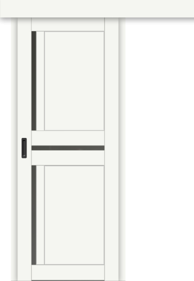 Межкомнатная дверь-купе ДП DIM I-5.1к Crystal Matt / Сатинато Графит