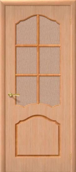 Межкомнатная шпонированная дверь Каролина Дуб / Бронзовое