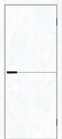 Межкомнатная дверь с экошпоном Браво-0.21.П Snow Art