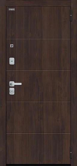 Металлическая дверь Флэт/BChrome Almon/Bianco Melinga