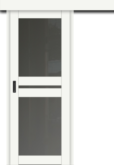 Межкомнатная дверь-купе ДП DIM I-7к Crystal Matt / Сатинато Графит