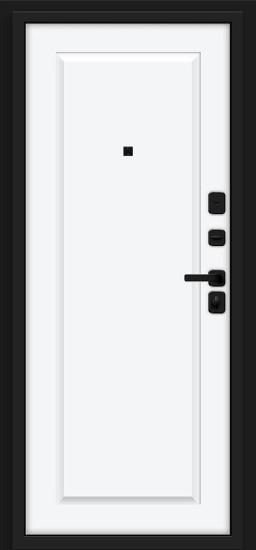 Металлическая дверь Айкон/SBlack Graphite Shell/White Silk