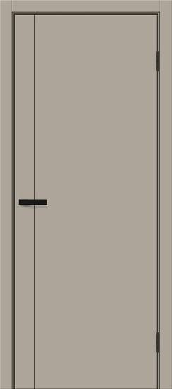 Межкомнатная дверь ПЭТ Браво-0.10.П Clay Silk / Black Silk