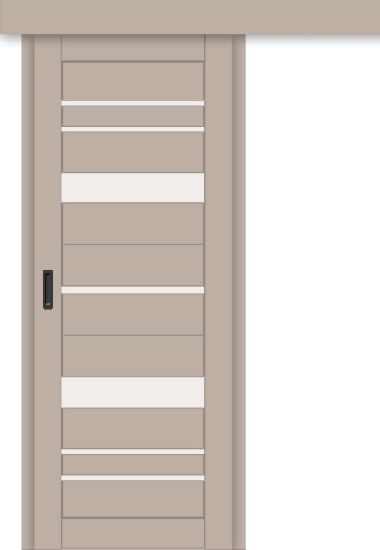 Межкомнатная дверь-купе ДП DIM I-16к Dune Matt / Сатинато Белый