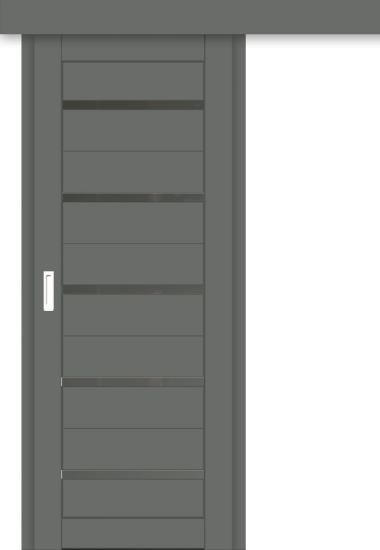 Межкомнатная дверь-купе ДП DIM I-1к Graphite Matt / Сатинато Графит