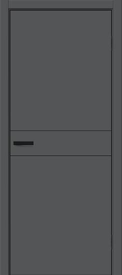 Межкомнатная дверь ПЭТ Браво-0.24.П Stormy Silk / Black Silk
