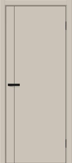 Межкомнатная дверь ПЭТ Браво-0.10.П Cream Silk / Black Silk 230 см