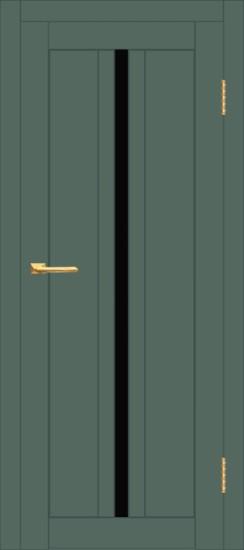 Межкомнатная дверь с экошпоном ДП DIM I-9 Seagrass Matt Lacobel Black