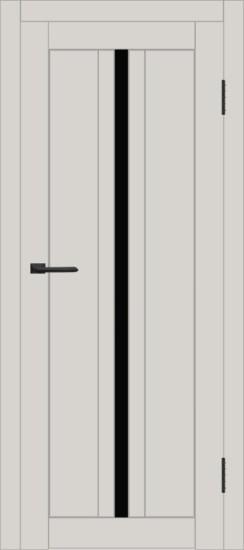 Межкомнатная дверь с экошпоном ДП DIM I-9 Silk Matt Lacobel Black