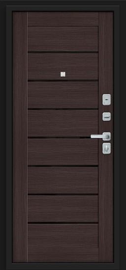 Металлическая дверь Прайм/BChrome Almon/Wenge Melinga